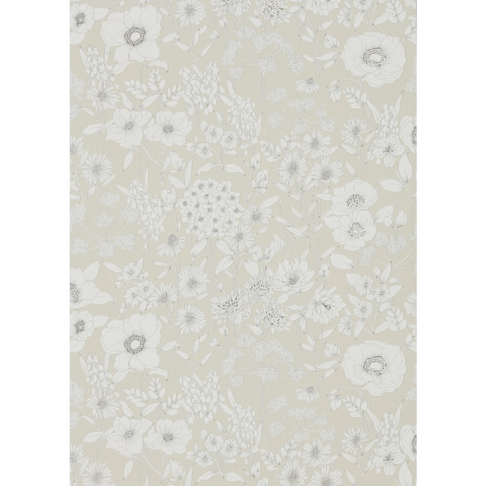 Maelee Wallpaper 216349 by Sanderson in Linen White